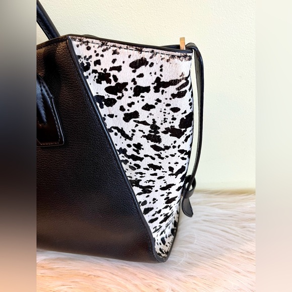 Michael Kors Avril Large Letter Calf Hair Satchel - Picture 8 of 11